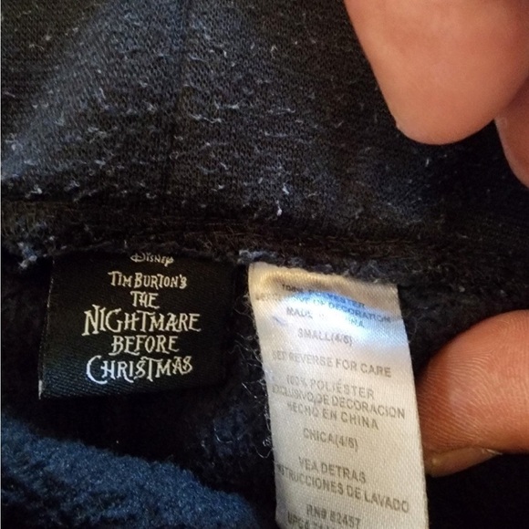 Nightmare Before Christmas Pajama Pants Women's small Black fleece - Picture 3 of 4